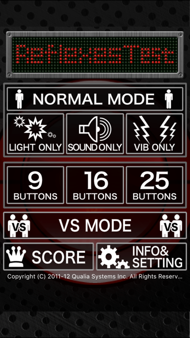 Reflexes test