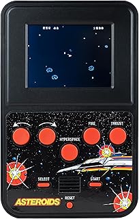 Asteroids Color Handheld Game Console – Retro Arcade Space Shooter, Portable Gaming System with Classic Sound Effects, Mini Handheld Video Game for Kids & Adults, Battery Powered (4 AAA)