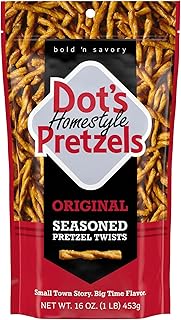 Dot's Pretzels Original Seasoned Pretzel Twist Snack, 16oz Grocery Sized Bag