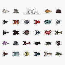 Ftl Faster Than Light - All Ships Sticker Bumper Sticker Vinyl Decal 5"