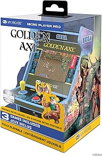 My Arcade Golden Axe Micro Player: 3 Retro Games in 1, Sega Classics | 2.8" Screen, Portable Gaming, Arcades