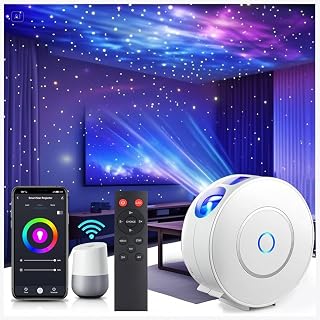Galaxy Projector for Bedroom, Nebula Star Projector,Smart APP & Voice Control Galaxy lamp, Compatible with Alexa & Google Home, for Kids Adults Bedroom,Room Decor,Game Room,Party (Blue)