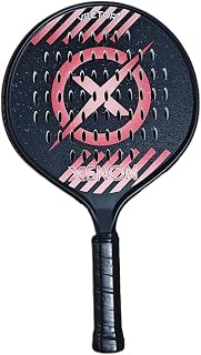 Vector+ Spin Max Platform Tennis Paddle by Xenon Paddle, Increases Ball Spin, Handle Weighted, Medium Firmness Foam Core, Power and Control, 4.25” Grip, black